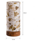 Abajur De Mesa Natural Folhas