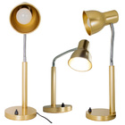 Abajur De Mesa Para Leitura Haste Flexível Cone Dourado