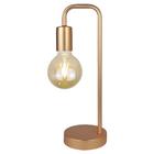 Abajur De Metal Rose Gold 38x12x16