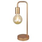 Abajur De Metal Rose Gold 38x12x16