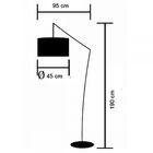 Abajur De Piso Amanda Imbuia - Madelustre