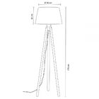 Abajur De Piso Imbuia/preto - Madelustre