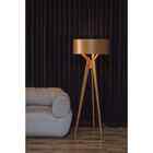 Abajur De Piso Navi Castanho - Madelustre