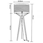 Abajur De Piso Navi Castanho/palha - Madelustre