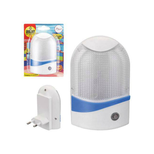Abajur De Tomada De Led Com Sensor Noturno Bivolt