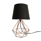 Abajur Diamante Aramado Quarto Sala Cúpula Em Tnt Rosé Gold