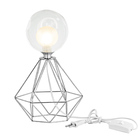 Abajur Diamante Escovado Bolinha Harmony Maravilhoso