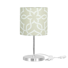 Abajur Eros Cilindrico Elos Bege Base Redonda