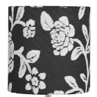 Abajur Eros Cilindrico Floral Prata032 Base Dourada Quadrada