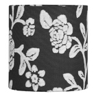 Abajur Eros Cilindrico Floral Prata Base Redonda New Cobre