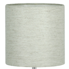 Abajur Eros Cilindrico Linho Claro 025 Base Cobre Quadrada