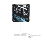 Abajur Eros Cilindrico Parede Giz050 Base Toda Branca Quadr.