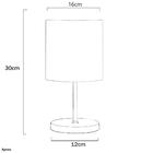 Abajur Eros Cilindrico Preto Com Base Redonda New Cobre