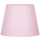 Abajur Eros Dome Bolinha Rosa Base Redonda