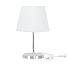 Abajur Eros Dome Branco Base Redonda