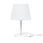 Abajur Eros Dome Branco Base Redonda Branco