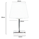 Abajur Eros Dome Branco Com Base Quadrada Magnifico