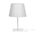 Abajur Eros Dome Branco Texturizado Com Base Quadrada