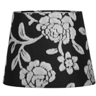 Abajur Eros Dome Floral Prata Base Redonda Cobre