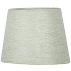 Abajur Eros Dome Linho Claro Base Redonda Dourada