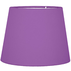 Abajur Eros Dome Roxo Base Redonda Branco