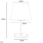 Abajur Eros Dome Shantung Dourado Base Redonda Cobre