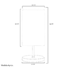 Abajur Eros Quad Amarelo Com Base Redonda