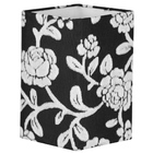 Abajur Eros Quad Floral Prata Com Base Redonda New Cobre