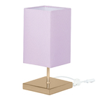 Abajur Eros Quad Rosa Base Quadrada New Cobre