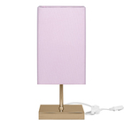 Abajur Eros Quad Rosa Base Quadrada New Cobre