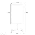 Abajur Eros Quad Rosa Com Base Redonda New Cobre