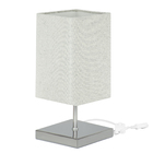 Abajur Eros Quad Rustico Escuro 026 Com Base Quadrada