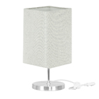 Abajur Eros Quad Rustico Escuro Com Base Redonda