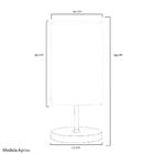 Abajur Eros Quad Touch Bar Redonda New Cobre