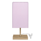 Abajur Eros Quad Touch Rosa Base Quadrada New Cobre