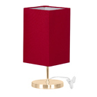 Abajur Eros Quad Touch Vermelho Redonda New Cobre