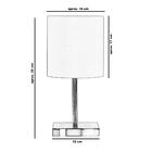 Abajur Eros Touch Cilind. Giz Redonda Dourado