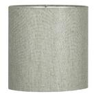 Abajur Eros Touch Cilindrico Cinza Escuro Base Redonda