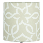 Abajur Eros Touch Cilindrico Elos Bege Base Quadrada