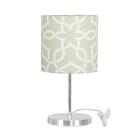 Abajur Eros Touch Cilindrico Elos Bege Base Redonda