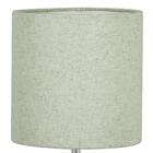 Abajur Eros Touch Cilindrico Rustico Escuro Base Vermelha Q.