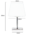 Abajur Eros Touch Dome Cobre Com Base Todo Branco Q.