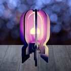 Abajur Foguete De Mesa Marrom