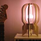 Abajur Foguete De Mesa Mdf Cru