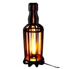 Abajur Garrafa De Mesa Mdf Cru