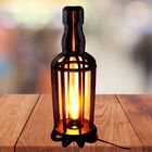 Abajur Garrafa De Mesa Mdf Cru