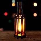 Abajur Garrafa De Mesa Mdf Cru