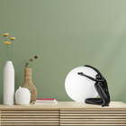 Abajur Gaya Moderno Fzr003bk Preto P/ 1 E27 Starlux St2563