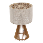 Abajur Grande Carvalho Madeira Oslo Ilux