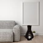 Abajur Grande De Chão Alexandria - Preto